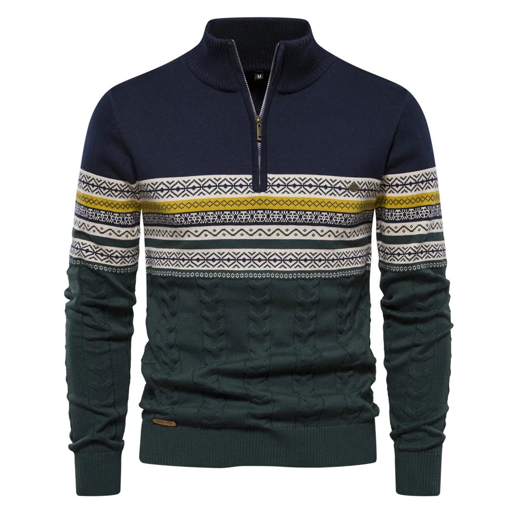 ALEJANDRO | WARMER WINTERPULLOVER MIT REISSVERSCHLUSS