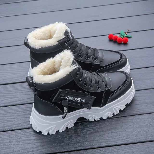 Ryzza Warme und bequeme Plüsch-Winterstiefel