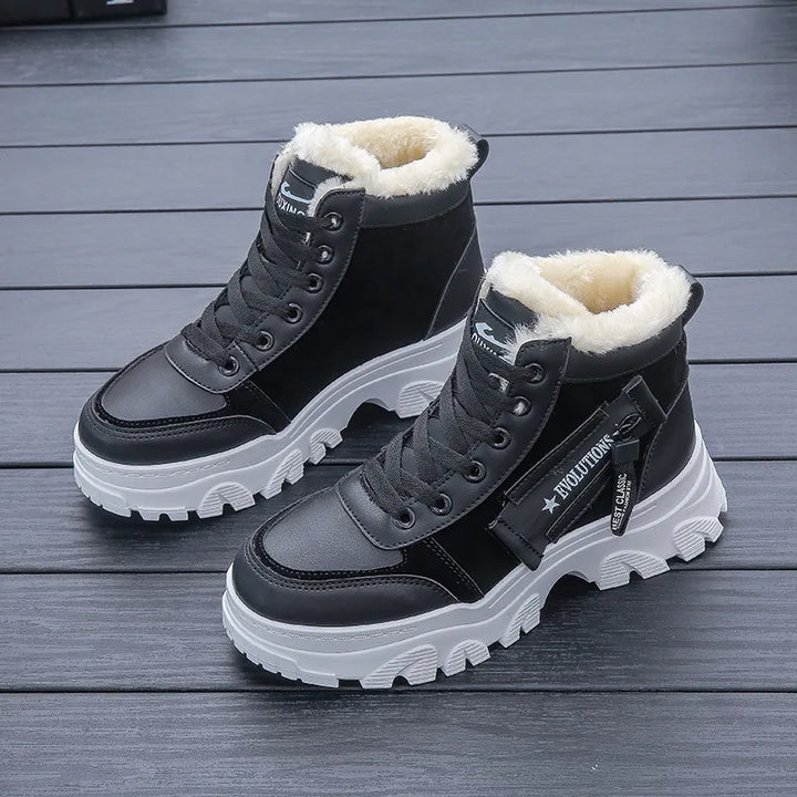 Ryzza Warme und bequeme Plüsch-Winterstiefel