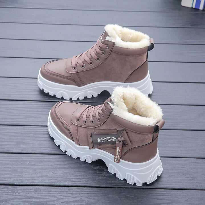 Ryzza Warme und bequeme Plüsch-Winterstiefel