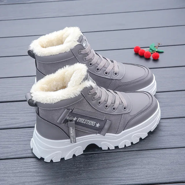 Ryzza Warme und bequeme Plüsch-Winterstiefel
