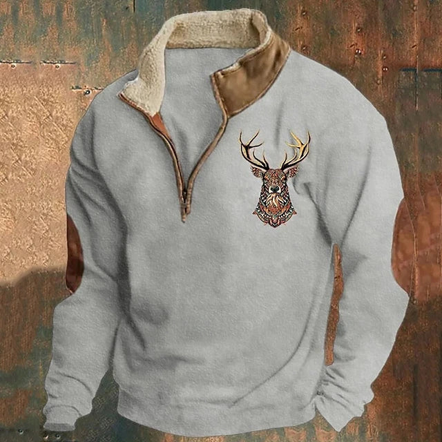 Rouge | Pullover mit Viertelreißverschluss