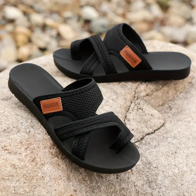 Leila | Sandalen mit perforiertem Mesh-Slip-on-Design