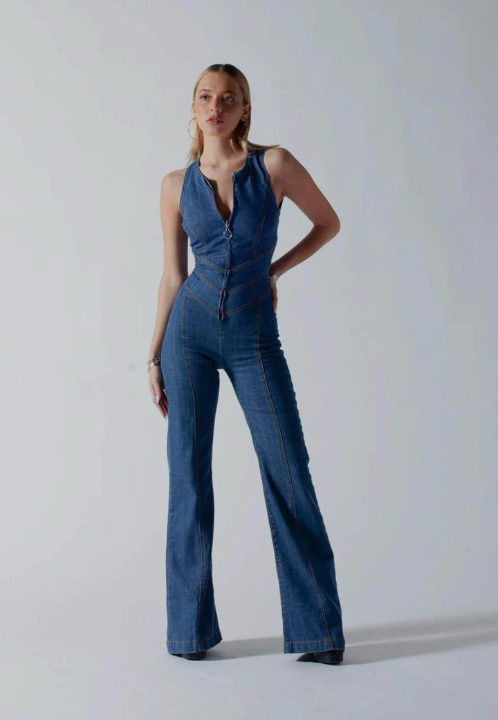 Ayla Heart | Denim Jumpsuit