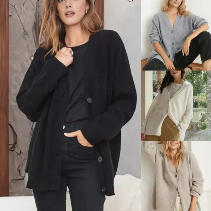 Pamela | Strickjacke mit V-Ausschnitt