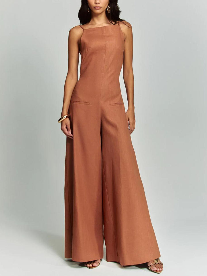 Steph Brown Halter Jumpsuit