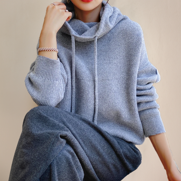 Zahari | Kapuzen-Strickpullover