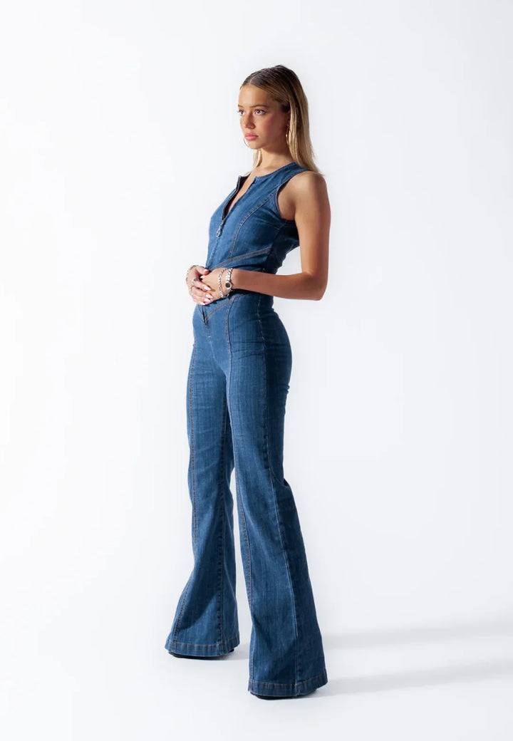 Ayla Heart | Denim Jumpsuit