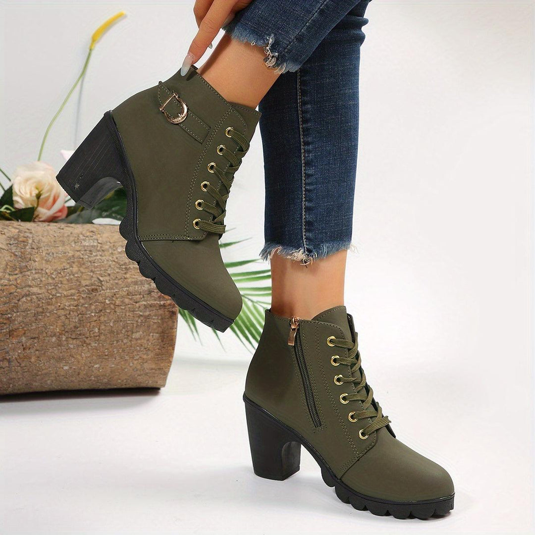 Jamilla | Stiefel mit Reißverschluss und Absatz