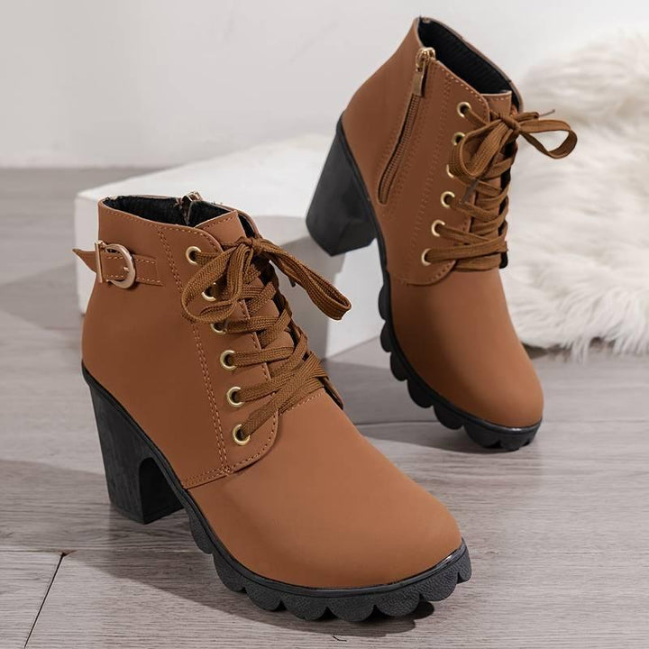 Jamilla | Stiefel mit Reißverschluss und Absatz