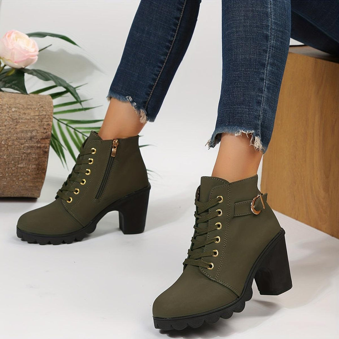 Jamilla | Stiefel mit Reißverschluss und Absatz