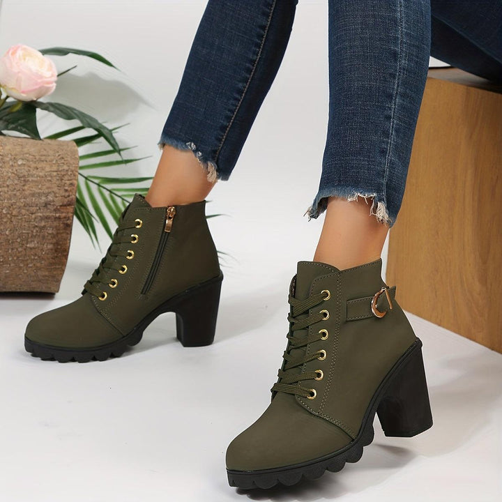 Jamilla | Stiefel mit Reißverschluss und Absatz