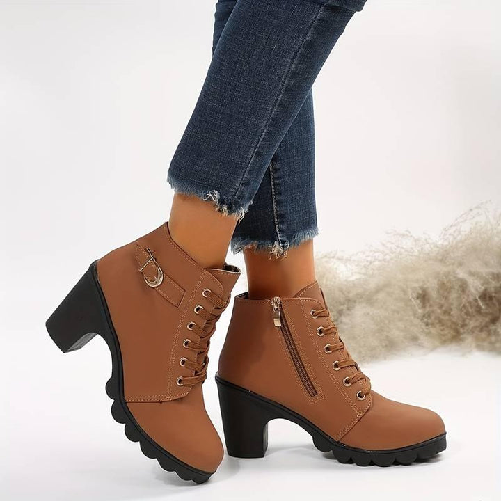 Jamilla | Stiefel mit Reißverschluss und Absatz