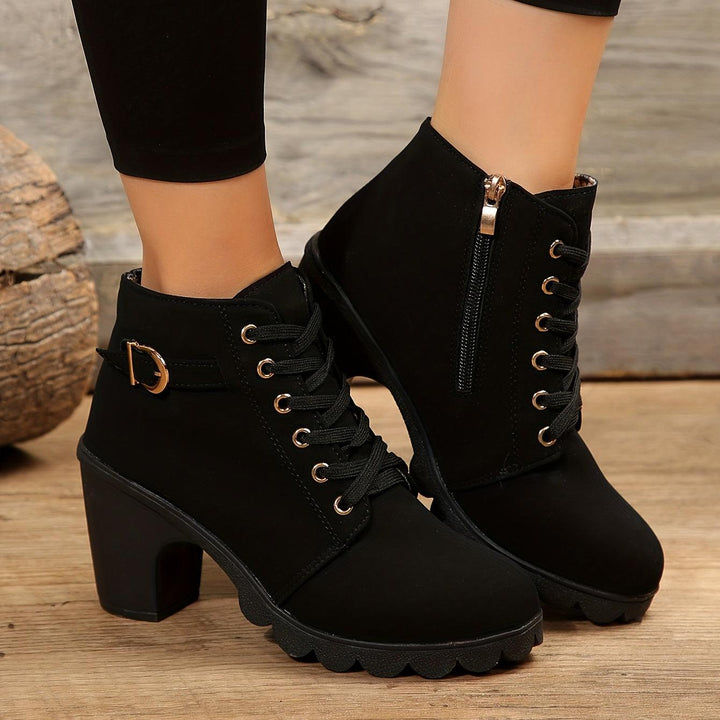 Jamilla | Stiefel mit Reißverschluss und Absatz