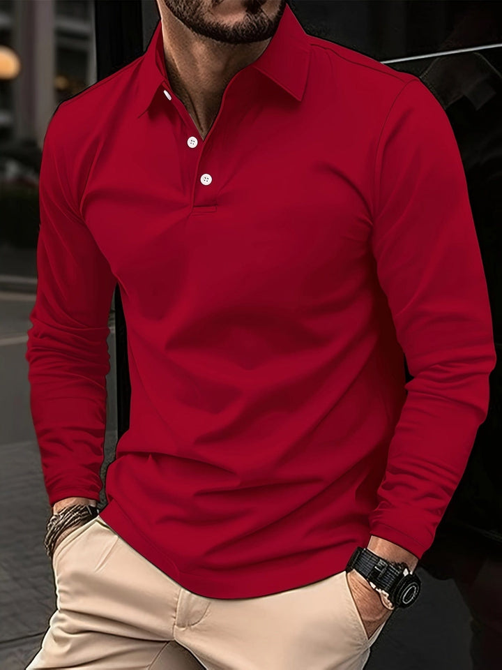 Jarren | Langärmliges Poloshirt