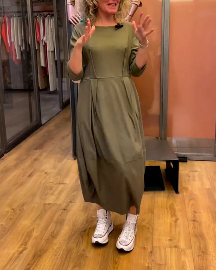Nica | Kleid mit Rundhalsausschnitt