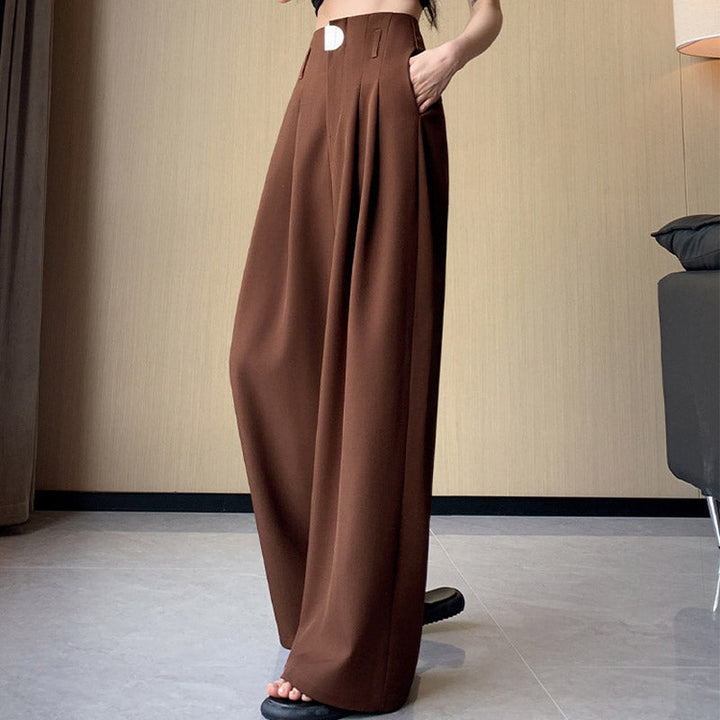Amata ✨Anzughose mit hoher Taille und weitem Bein für Damen🌈