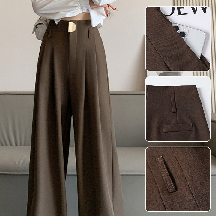 Amata ✨Anzughose mit hoher Taille und weitem Bein für Damen🌈