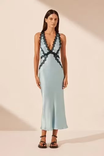 Luna | Seidiges Kleid