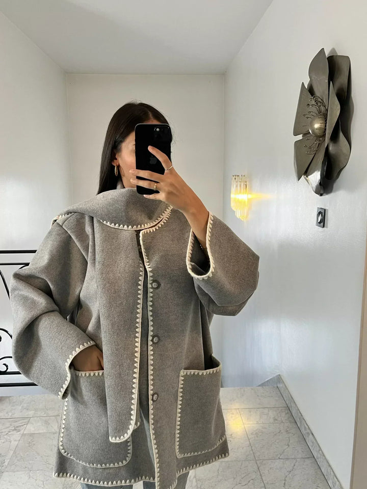 Aaliah | Einzigartige Jacke und Halstuch in einem!