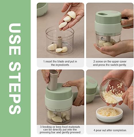Modern Homes™ – 4-in-1 tragbares elektrisches Gemüseschneide-Set