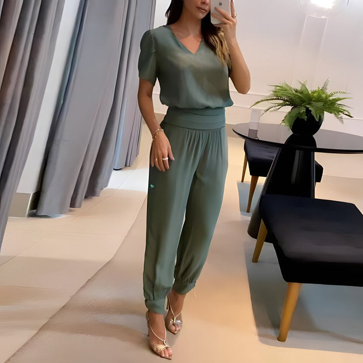 Alexandra – Trendiges Set mit Bluse und Hose